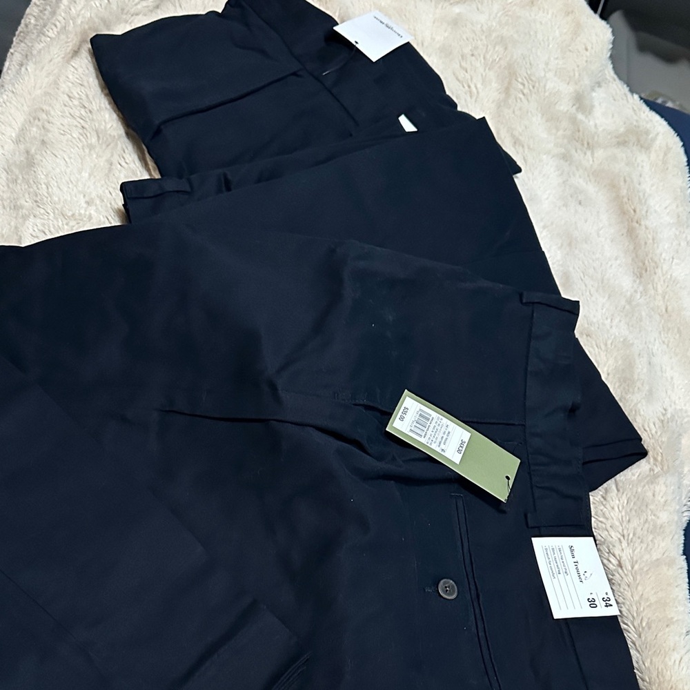 Wholesale bulk lot of 3 pair of Goodfellow & Co Men's Navy Dress Pants